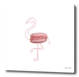 Macaron flamingo