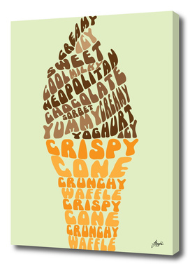 Ice Cream Typography