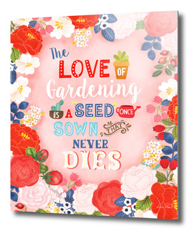 Rose Garden Hand Lettering Quotes