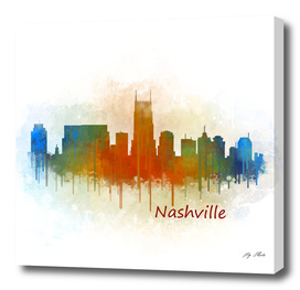 Nashville city Skyline in Tennessee v3