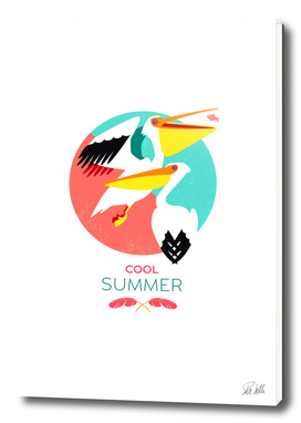 Cool Summer Pelicans