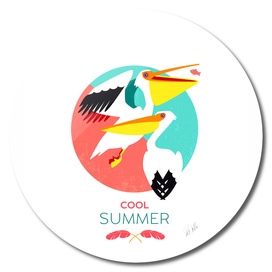 Cool Summer Pelicans