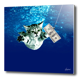 Cat Nevermind Album Cover under Water Baby