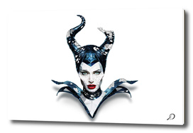 Lowpoly Maleficent Angelina Fantasy Fan art Illustration_8K