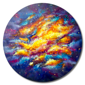 Galaxy, infinity. Beautiful space, Universe artwork painting