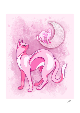 Pink Cat Mood