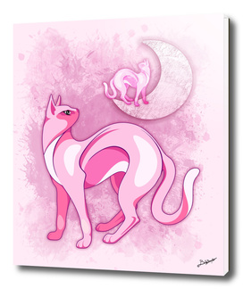 Pink Cat Mood