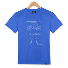 Tandem Bicycle Patent - Blueprint