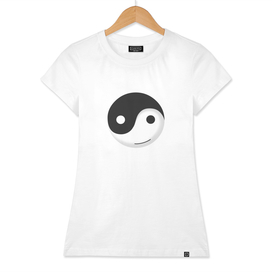 yin yang  smiley