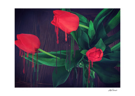 Bleeding Tulips by Lika Ramati