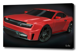 Stylish muscle car concept