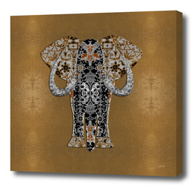 Ganesha (Gold Leaf Background)