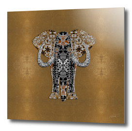Ganesha (Gold Leaf Background)