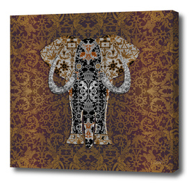 Ganesha   (Bobbin Lace Background Pattern)
