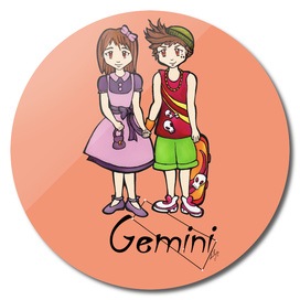Gemini among the stars - series of T-shirts "Polaris”