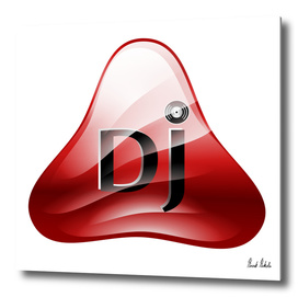 DJ abstract logo