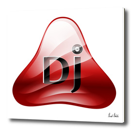 DJ abstract logo