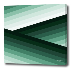 Serene Contemporary Green Ombre Design