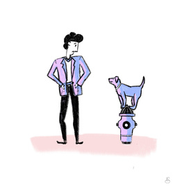 Hydrant Puppy Purple