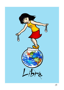 Libra among the stars - series of T-shirts "Polaris”