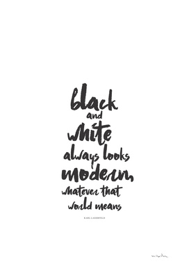 Black and White #typo