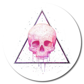 Skull in triangle