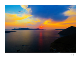 Sunset in Santorini i