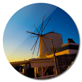 windmill in Oia