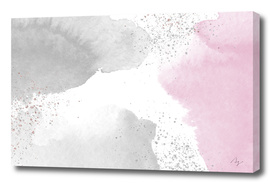 Sparkling Watercolour Clouds - Rose Grey