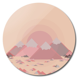 The pink mountains