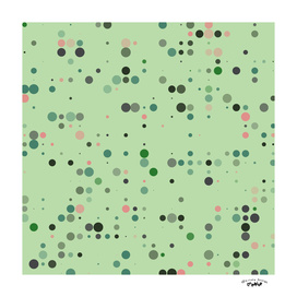 Green and pink dots