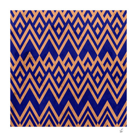 Blue Pines Vintage Pattern