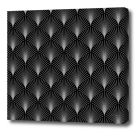 Black And White Art-deco geometric Pattern