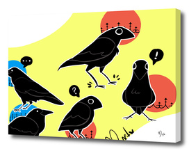 Cartoony Crows