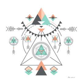 Colorful Geometric Tribal Totem