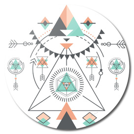 Colorful Geometric Tribal Totem