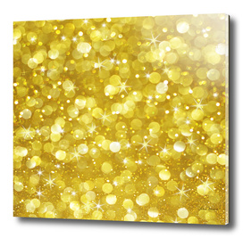 Glam gold bokeh glitter