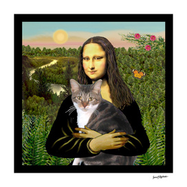 Mona Lisa and her Tri Color Cat