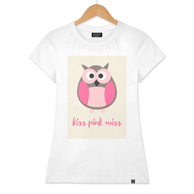 Kiss pink miss owl
