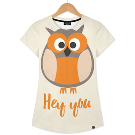 Hey you! Sweet poster with owl.