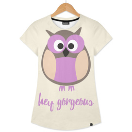 Hello gorgeous purple owl