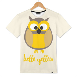 Hello yellow funny owl
