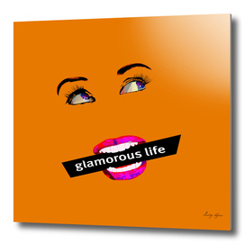 Glamour life pop art poster