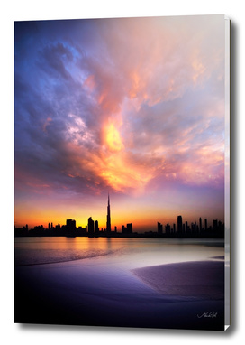 Burj Khalifa at Sunset