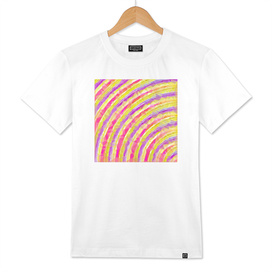 psychedelic geometric polygon pattern in pink purple yellow