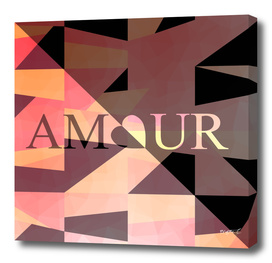 Amour Love Heart Cubic Design