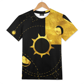solar eclipse gold