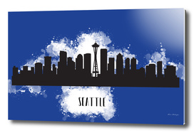 Seattle skyline silhouette