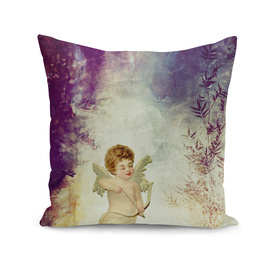VINTAGE AMOR IN PURPLE ABSTRACT FOREST