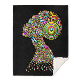 Woman Abstract Psychedelic Portrait